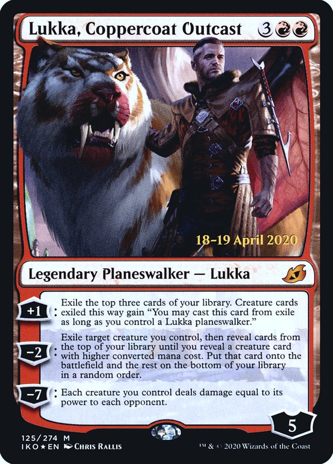 Lukka, Coppercoat Outcast [Ikoria: Lair of Behemoths Prerelease Promos] | I Want That Stuff Brandon