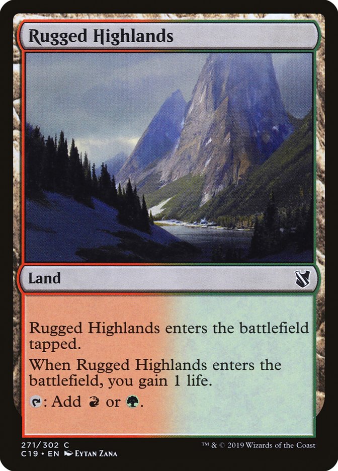 Rugged Highlands [Commander 2019] | I Want That Stuff Brandon