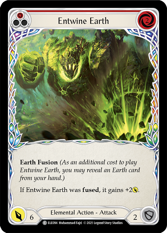 Entwine Earth (Red) [ELE094] (Tales of Aria)  1st Edition Rainbow Foil | I Want That Stuff Brandon