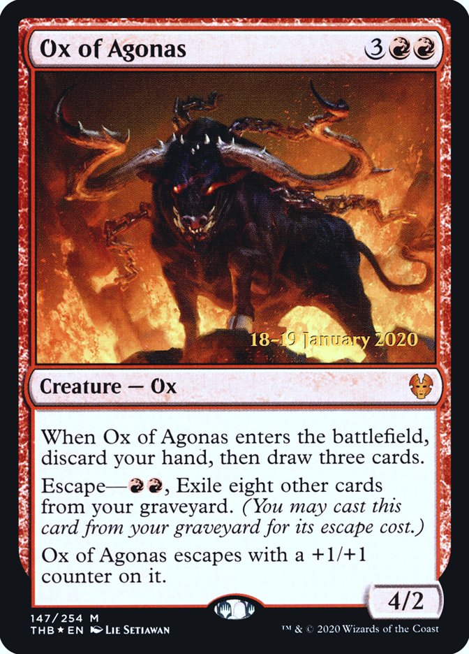 Ox of Agonas [Theros Beyond Death Prerelease Promos] | I Want That Stuff Brandon