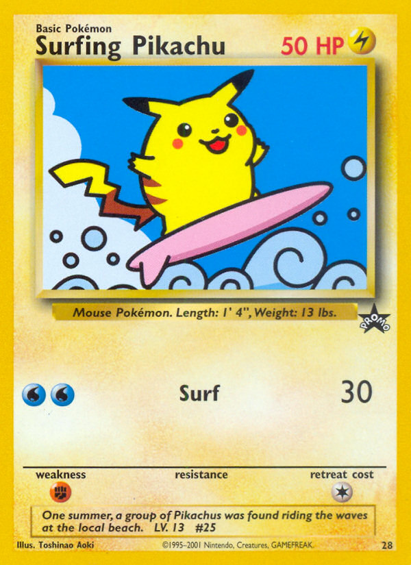 Surfing Pikachu (28) [Wizards of the Coast: Black Star Promos] | I Want That Stuff Brandon