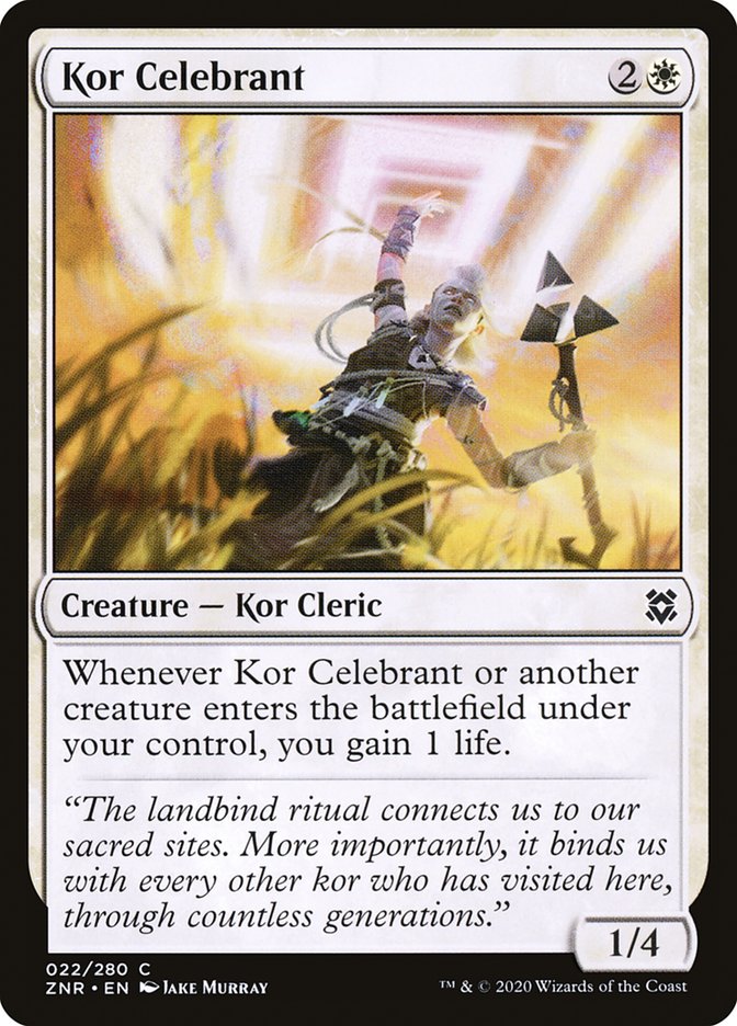 Kor Celebrant [Zendikar Rising] | I Want That Stuff Brandon