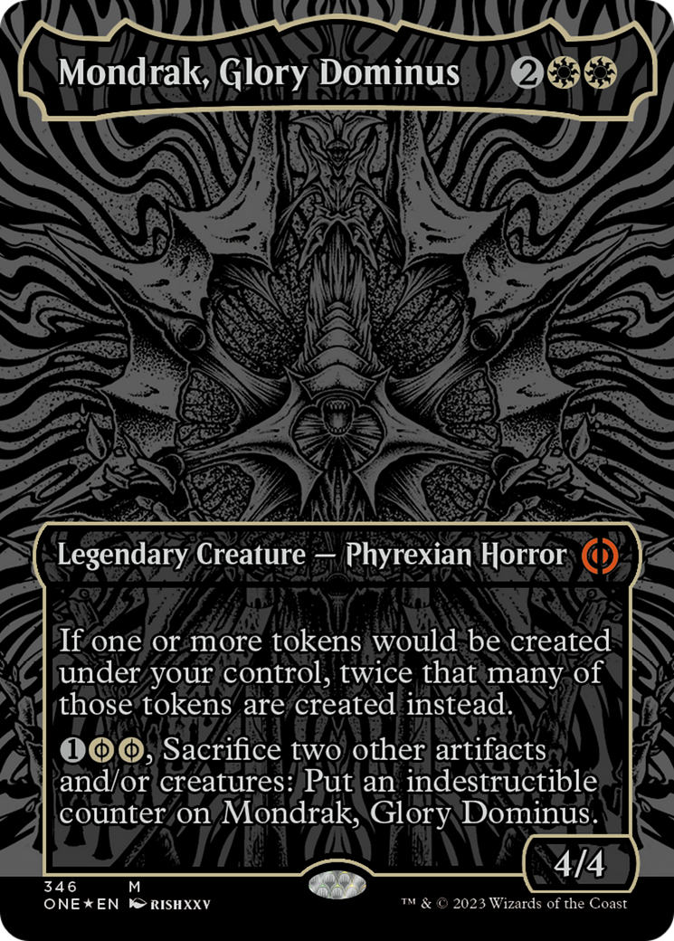 Mondrak, Glory Dominus (Oil Slick Raised Foil) [Phyrexia: All Will Be One] | I Want That Stuff Brandon