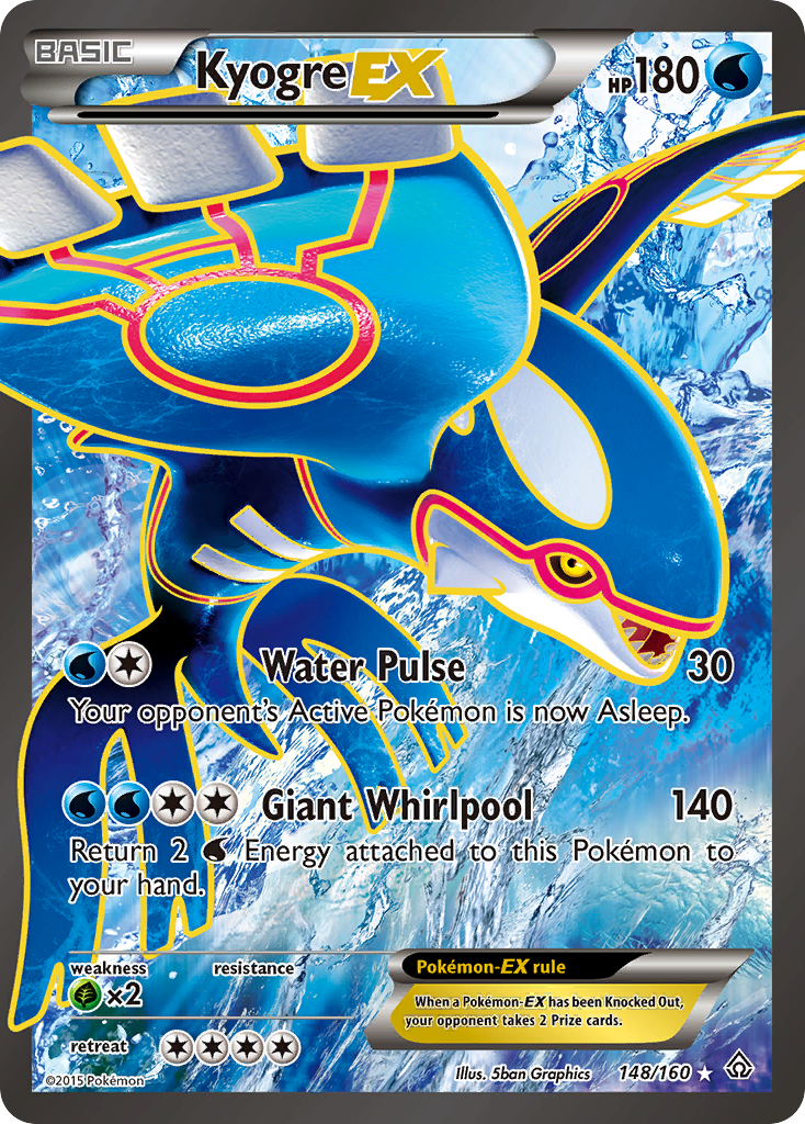 Kyogre EX (148/160) [XY: Primal Clash] | I Want That Stuff Brandon