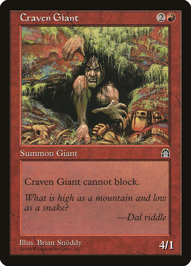 Craven Giant [Stronghold] | I Want That Stuff Brandon