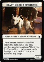 Heart-Piercer Manticore // Dragon Double-Sided Token [Commander 2019 Tokens] | I Want That Stuff Brandon