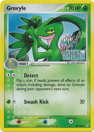 Grovyle (32/100) (Stamped) [EX: Crystal Guardians] | I Want That Stuff Brandon