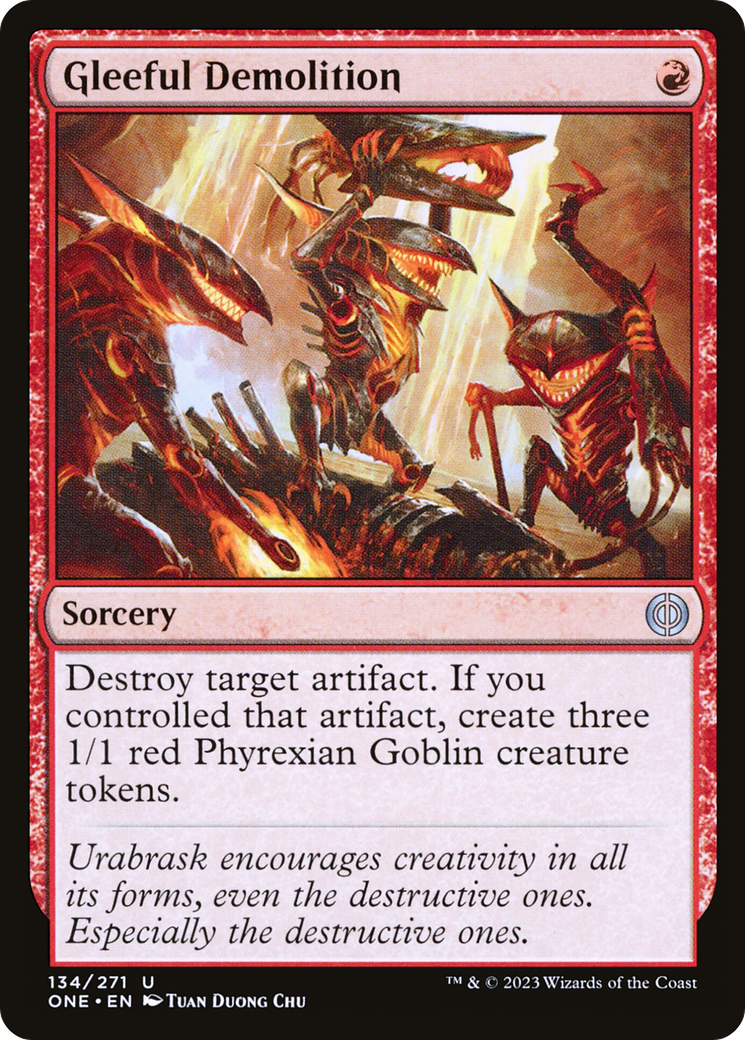 Gleeful Demolition [Phyrexia: All Will Be One] | I Want That Stuff Brandon