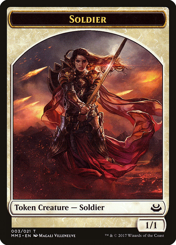 Soldier Token (003/021) [Modern Masters 2017 Tokens] | I Want That Stuff Brandon