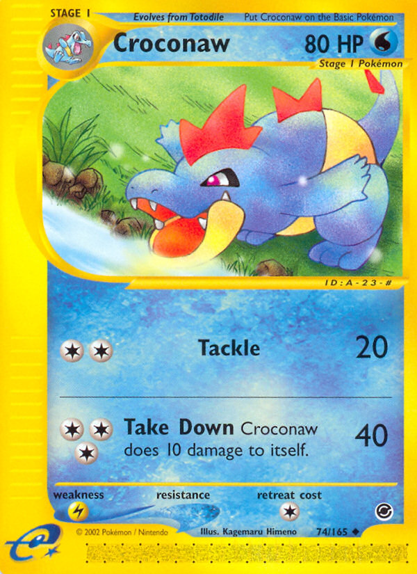 Croconaw (74/165) [Expedition: Base Set] | I Want That Stuff Brandon