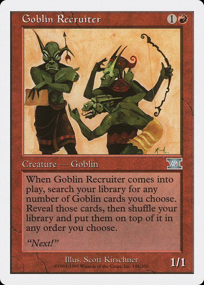 Goblin Recruiter [Classic Sixth Edition] | I Want That Stuff Brandon