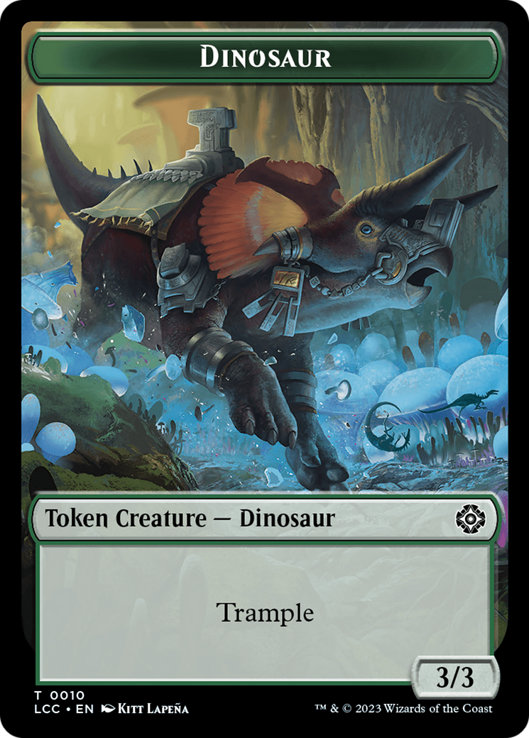 City's Blessing // Dinosaur Double-Sided Token [The Lost Caverns of Ixalan Commander Tokens] | I Want That Stuff Brandon