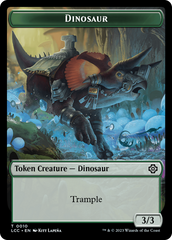 Copy // Dinosaur Double-Sided Token [The Lost Caverns of Ixalan Commander Tokens] | I Want That Stuff Brandon