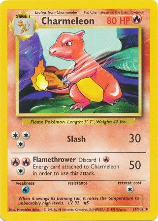 Charmeleon (24/102) [Base Set Unlimited] | I Want That Stuff Brandon