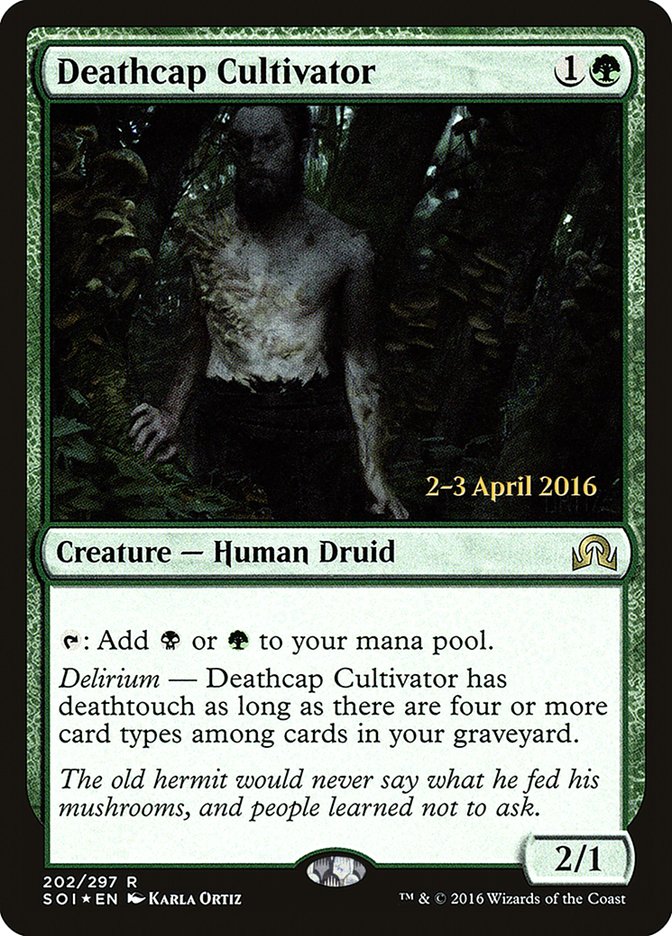 Deathcap Cultivator [Shadows over Innistrad Prerelease Promos] | I Want That Stuff Brandon
