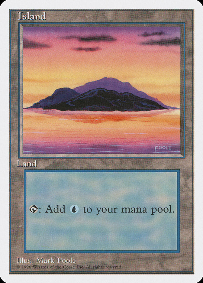 Island (Dark Clouds, Signature on Bottom Right) [Introductory Two-Player Set] | I Want That Stuff Brandon