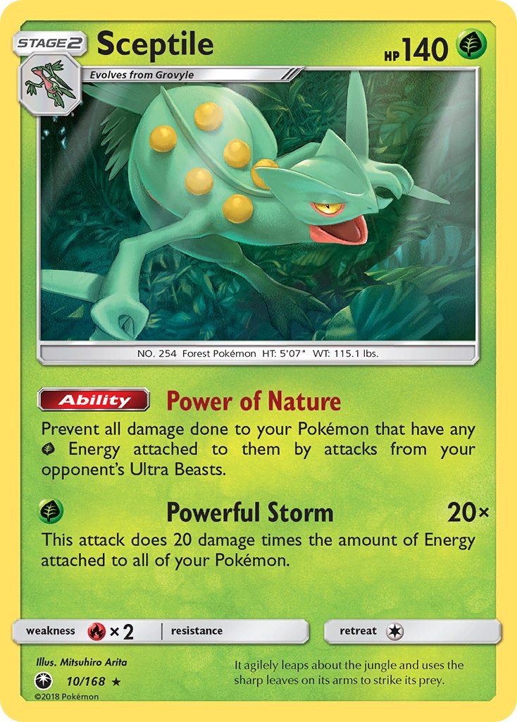 Sceptile (10/168) (Theme Deck Exclusive) [Sun & Moon: Celestial Storm] | I Want That Stuff Brandon