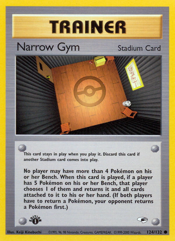 Narrow Gym (124/132) [Gym Heroes 1st Edition] | I Want That Stuff Brandon