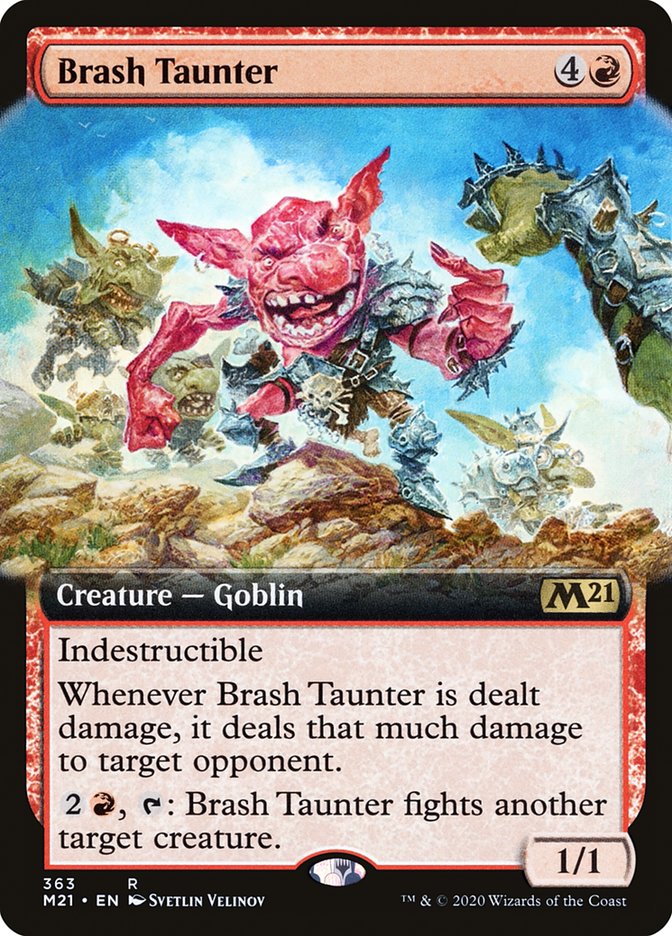 Brash Taunter (Extended Art) [Core Set 2021] | I Want That Stuff Brandon