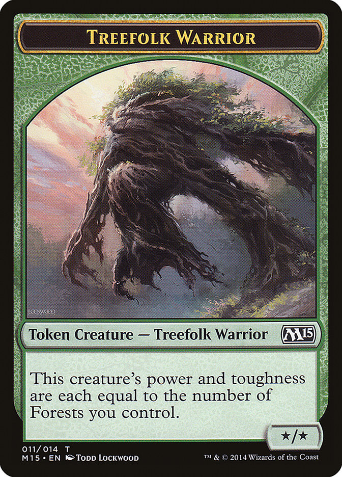 Treefolk Warrior Token [Magic 2015 Tokens] | I Want That Stuff Brandon