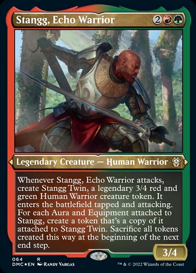 Stangg, Echo Warrior (Foil Etched) [Dominaria United Commander] | I Want That Stuff Brandon