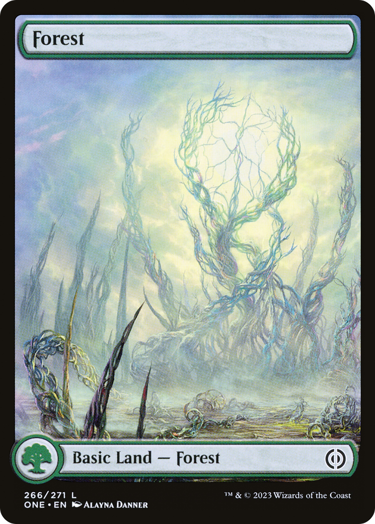 Forest (266) (Full-Art) [Phyrexia: All Will Be One] | I Want That Stuff Brandon