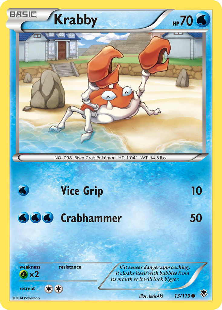 Krabby (13/119) [XY: Phantom Forces] | I Want That Stuff Brandon