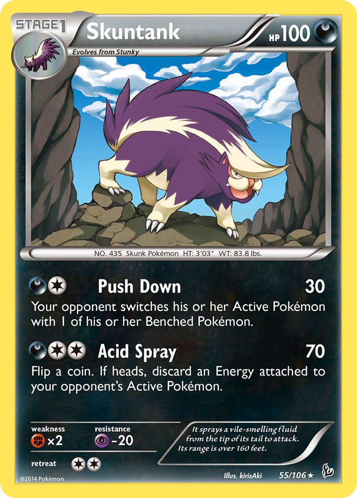 Skuntank (55/106) [XY: Flashfire] | I Want That Stuff Brandon