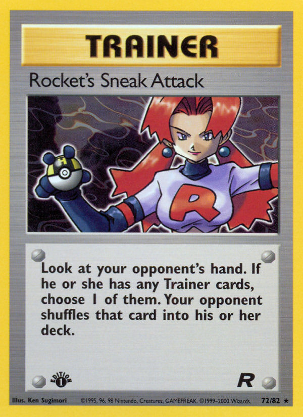 Rocket's Sneak Attack (72/82) [Team Rocket 1st Edition] | I Want That Stuff Brandon