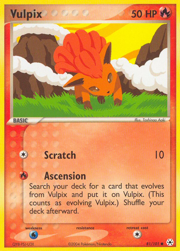 Vulpix (81/101) [EX: Hidden Legends] | I Want That Stuff Brandon