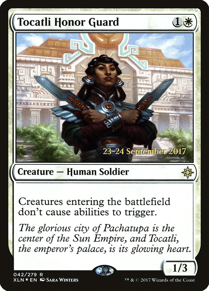 Tocatli Honor Guard [Ixalan Prerelease Promos] | I Want That Stuff Brandon