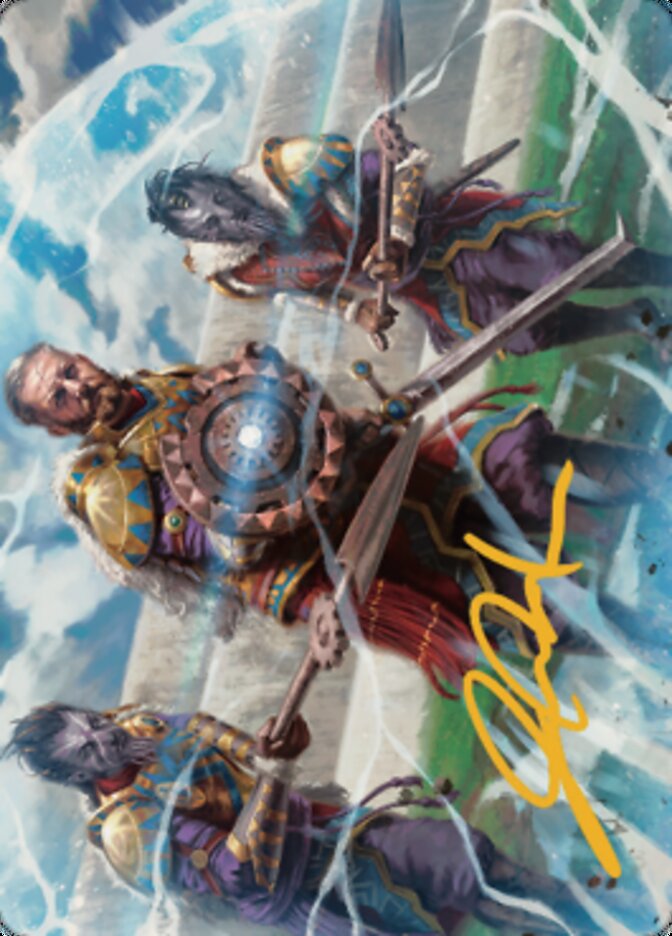 Argivian Phalanx Art Card (Gold-Stamped Signature) [Dominaria United Art Series] | I Want That Stuff Brandon