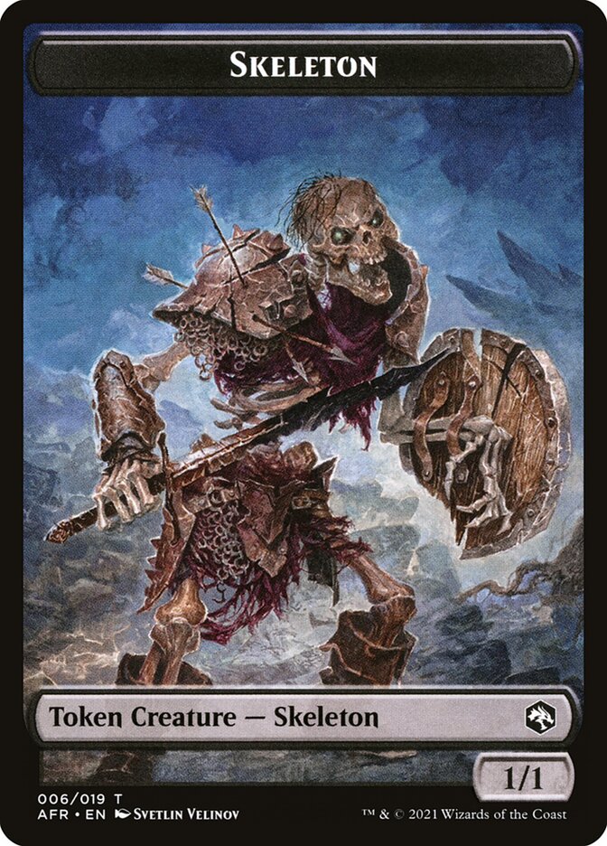 Illusion // Skeleton Double-Sided Token [Dungeons & Dragons: Adventures in the Forgotten Realms Commander Tokens] | I Want That Stuff Brandon