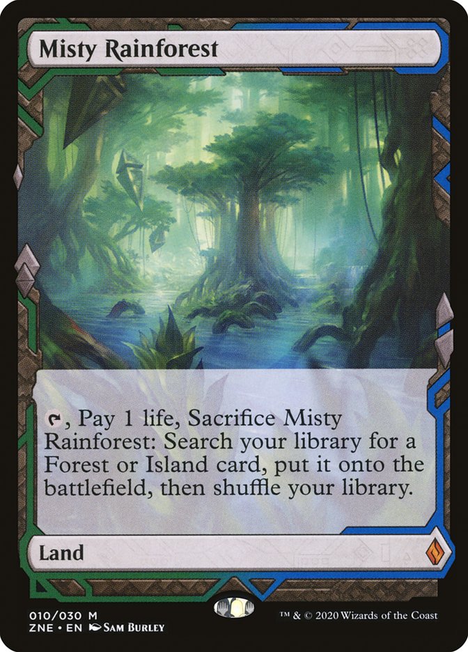 Misty Rainforest (Expeditions) [Zendikar Rising Expeditions] | I Want That Stuff Brandon