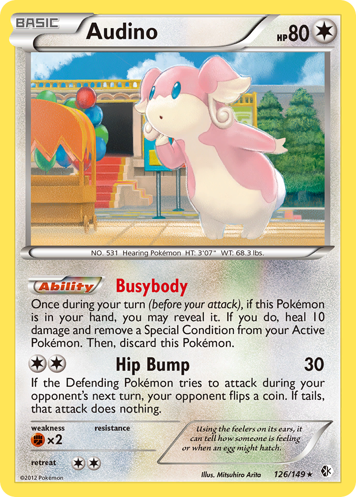 Audino (126/149) [Black & White: Boundaries Crossed] | I Want That Stuff Brandon