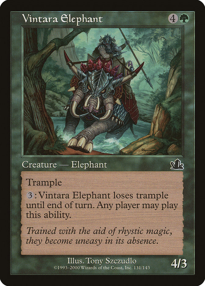 Vintara Elephant [Prophecy] | I Want That Stuff Brandon