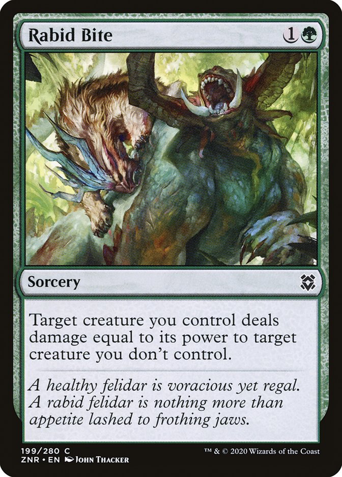 Rabid Bite [Zendikar Rising] | I Want That Stuff Brandon