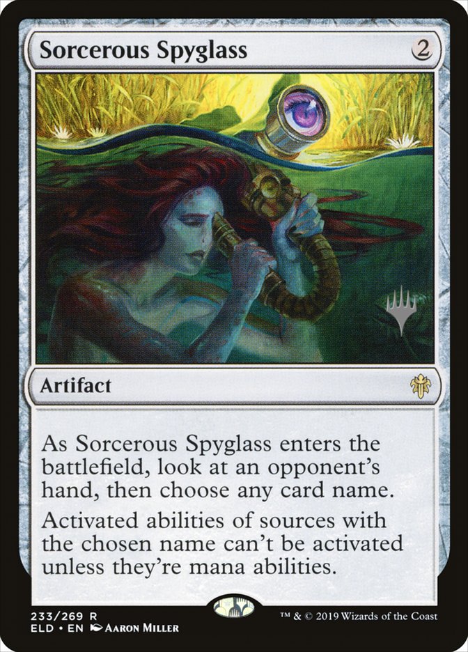 Sorcerous Spyglass (Promo Pack) [Throne of Eldraine Promos] | I Want That Stuff Brandon