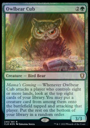 Owlbear Cub [Commander Legends: Battle for Baldur's Gate Prerelease Promos] | I Want That Stuff Brandon