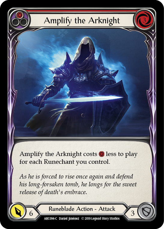 Amplify the Arknight (Red) [ARC094-C] 1st Edition Rainbow Foil | I Want That Stuff Brandon