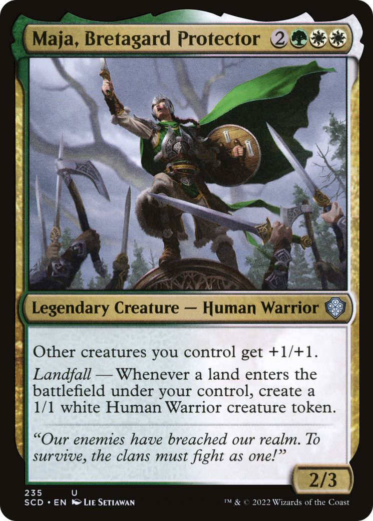 Maja, Bretagard Protector [Starter Commander Decks] | I Want That Stuff Brandon