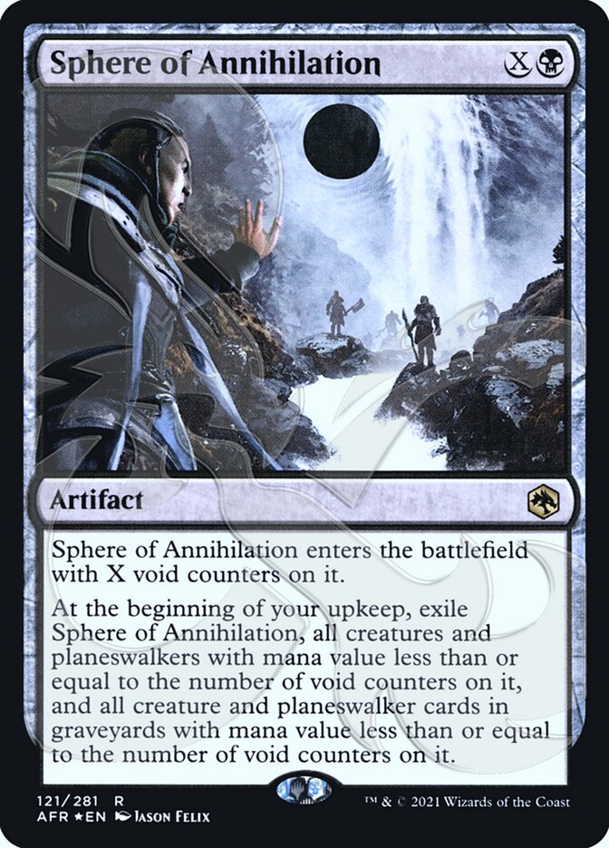 Sphere of Annihilation (Ampersand Promo) [Dungeons & Dragons: Adventures in the Forgotten Realms Promos] | I Want That Stuff Brandon