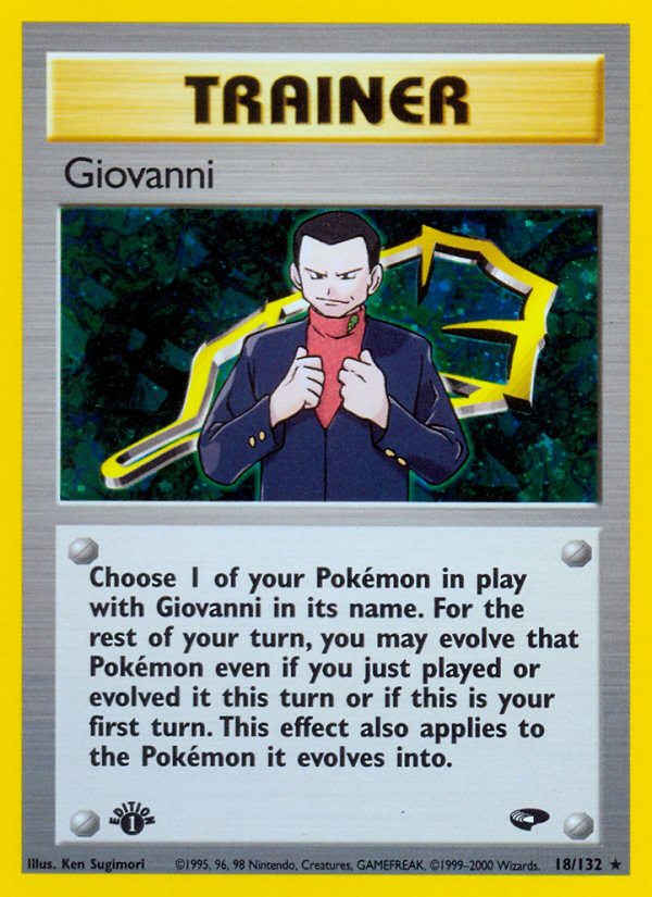 Giovanni (18/132) [Gym Challenge 1st Edition] | I Want That Stuff Brandon