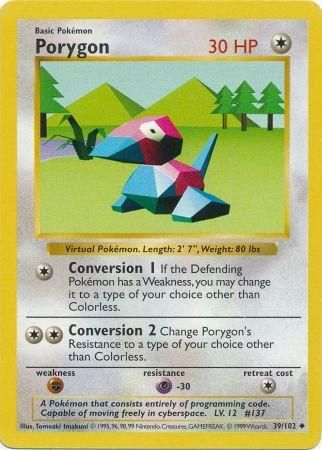 Porygon (39/102) [Base Set Shadowless Unlimited] | I Want That Stuff Brandon