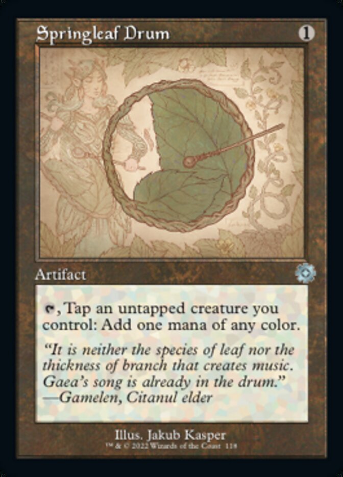 Springleaf Drum (Retro Schematic) [The Brothers' War Retro Artifacts] | I Want That Stuff Brandon