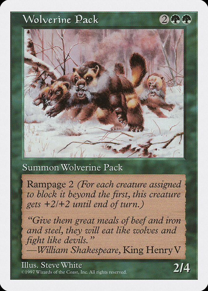 Wolverine Pack [Fifth Edition] | I Want That Stuff Brandon
