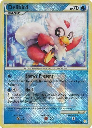 Delibird (39/123) (League Promo) [HeartGold & SoulSilver: Base Set] | I Want That Stuff Brandon