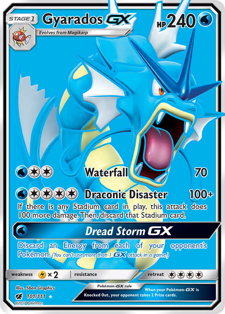 Gyarados GX (101/111) [Sun & Moon: Crimson Invasion] | I Want That Stuff Brandon