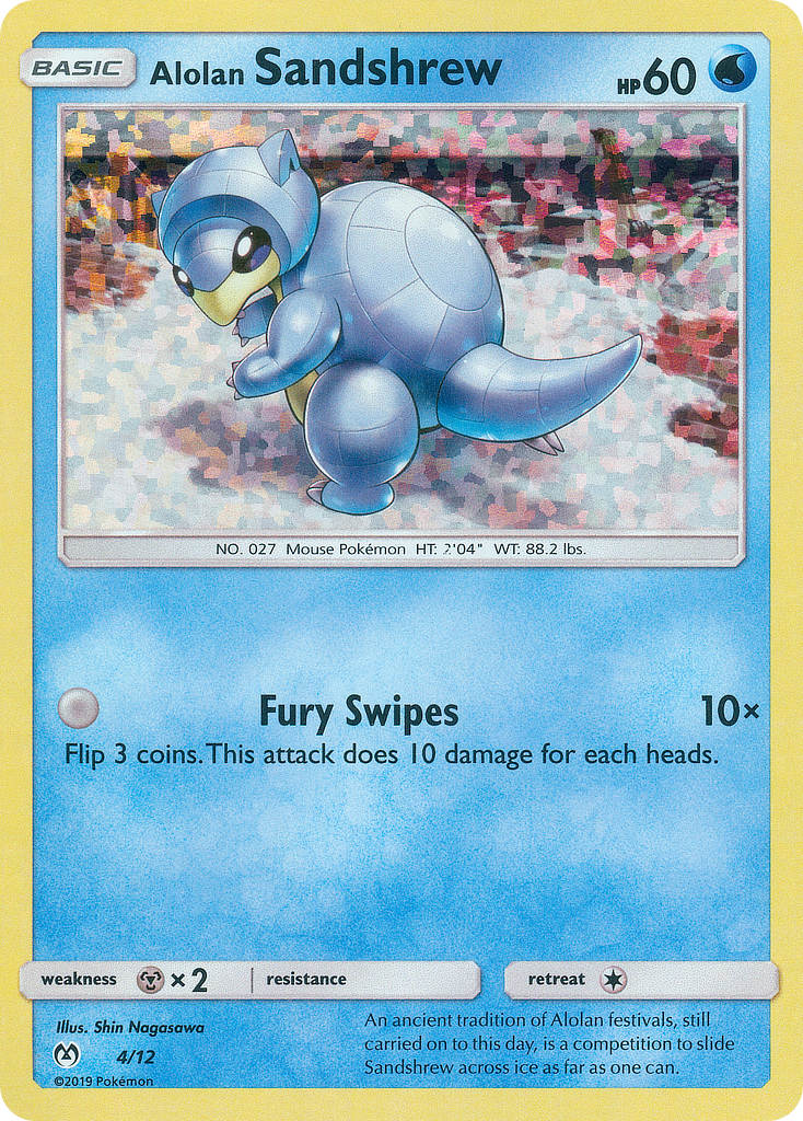 Alolan Sandshrew (4/12) [McDonald's Promos: 2019 Collection] | I Want That Stuff Brandon