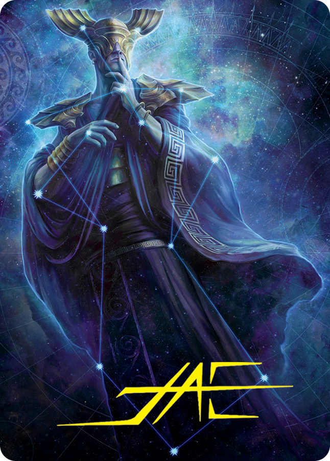 Atris, Oracle of Half-Truths Art Card (Gold-Stamped Signature) [March of the Machine Art Series] | I Want That Stuff Brandon